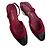 Zeitlose rote Tweed Slingback-Absätze von Chanel Schwarz Bordeaux
