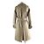 Autre Marque Abrigo Trench de Lana HYKE Beige Mujer - vista 3