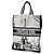 Borsa tote Christian Dior in cotone blu