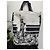 Borsa tote Christian Dior in cotone blu - vista 5