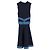 Vestido mini sem mangas em viscose azul marinho da Fendi - vista 2