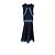 Vestido mini sem mangas em viscose azul marinho da Fendi - vista 4