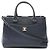 Executive Bolso tote ejecutivo de cuero Chanel azul marino