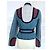 Marc Jacobs Trendy Folk Denim Jacke mit Samtdetails Blau - Ansicht 4