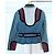 Marc Jacobs Trendy Folk Denim Jacke mit Samtdetails Blau - Ansicht 6