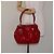 PRADA Borsa a Mano Smalto Rosso Argento Auth BA2814 - vista 26