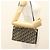 Borsa a spalla in tela Trotter Christian Dior blu navy oro Auth BA2763 D'oro - vista 21