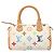 LOUIS VUITTON Bolsa Mini Speedy Monograma Multicolor Branco M92645 LV Auth 126502V - view 13