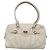 Borsa a Spalla Gancini in Pelle Bianca Argento Auth BA3224 di Salvatore Ferragamo Bianco - vista 13