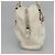 Borsa a Spalla Gancini in Pelle Bianca Argento Auth BA3224 di Salvatore Ferragamo Bianco - vista 3