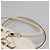 Borsa a Spalla Gancini in Pelle Bianca Argento Auth BA3224 di Salvatore Ferragamo Bianco - vista 8