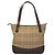 BURBERRY Nova Check Tote Bag Canvas Beige Silber Auth BA2880 - Ansicht 2