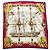 Sciarpa Hermès Tribord in seta 90x90 Multicolore