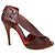 Sandali in pelle marrone con punta aperta Vivienne Westwood