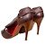 Sandali in pelle marrone con punta aperta Vivienne Westwood - vista 6