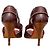 Sandali in pelle marrone con punta aperta Vivienne Westwood - vista 7