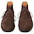 Autre Marque Scarpe stringate J. Glen in camoscio marrone  - vista 3