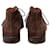 Autre Marque Scarpe stringate J. Glen in camoscio marrone  - vista 4