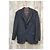Louis Féraud Herren Blazer Jacke Anthrazit Baumwolle Wolle Anthrazitgrau