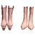 Botas vaqueras Fendi de cuero rosa - vista 2