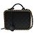 SAC A MAIN CHANEL VANITY LOGO CC CHAINE CUIR NOIR BANDOULIERE BLACK HANBAG - vue 2