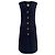 Chanel Jackenkleid Gripoix Knöpfe CC Paris / Dubai 46 FR Marineblau