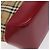 Borsa tote in tela Burberry Nova Check rossa beige oro Auth 126393 - vista 16