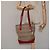 Borsa tote in tela Burberry Nova Check rossa beige oro Auth 126393 - vista 20