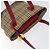 Borsa tote in tela Burberry Nova Check rossa beige oro Auth 126393 - vista 6