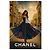 Chanel Vestido Maxi de Seda con Logo CC 40 FR 13K$ Multicolor - vista 9
