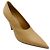 Zapatos de tacón de cuero beige con punta afilada Max Mara