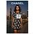 Chanel Vestido Camelia Logo CC Monocromático 34 FR - vista 3