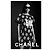 Chanel Vestido Camelia Logo CC Monocromático 34 FR - vista 6