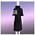 Chanel Futuristisches schwarzes schimmerndes Tweed-Jackenkleid 36 FR - Ansicht 16