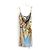 Balmain Sky Print Satin Mini Kleid Mehrfarben