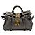Bolsa de couro cinza Miu Miu - vista 2