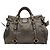 Bolsa de couro cinza Miu Miu - vista 3