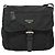 Borsa a spalla PRADA in nylon nero argento autentica bs26590 - vista 2
