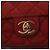 CHANEL Borsa a Spalla Matelassé Catena Pelle Caviar Rossa CC Auth 127257 Rosso - vista 16