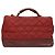 CHANEL Borsa a Spalla Matelassé Catena Pelle Caviar Rossa CC Auth 127257 Rosso - vista 3