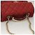 CHANEL Borsa a Spalla Matelassé Catena Pelle Caviar Rossa CC Auth 127257 Rosso - vista 6