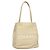 CHANEL Borsa Tote Camelia Pelle Beige CC Auth 128453