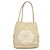CHANEL Borsa Tote Camelia Pelle Beige CC Auth 128453 - vista 3