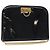 Borsa a spalla Gancini Chain di Salvatore Ferragamo in vernice nera e oro Auth 128138 Nero D'oro