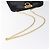 Borsa a spalla Gancini Chain di Salvatore Ferragamo in vernice nera e oro Auth 128138 Nero D'oro - vista 7