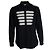 Saint Laurent, Camicia da ufficiale a righe 2019 Nero