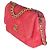 Borsa Chanel 19 in tweed trapuntato rosa corallo media - vista 3