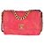 Borsa Chanel 19 in tweed trapuntato rosa corallo media - vista 4