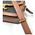 Borsa Céline Triomphe Teen in pelle marrone - vista 6