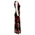 Vestido maxi sin mangas floral rojo / negro Fuzzi Roja - vista 2